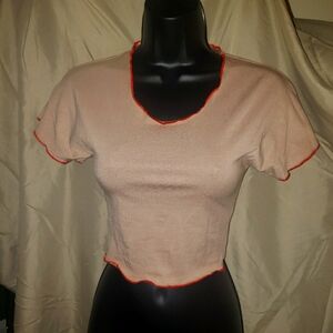 SHEIN Curve Beige Crop Top XL